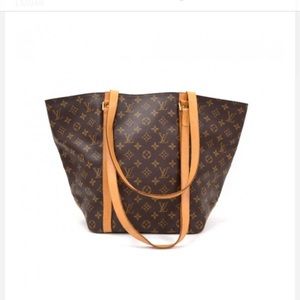 Authentic Louis Vuitton sac shopper canvas tote